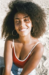 smiley black girl
