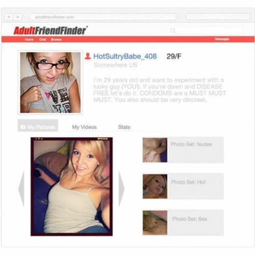 AdultFriendFinder profile